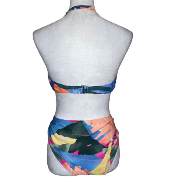 Palisades Beach Club Women's Tropical Floral Swimsuit Bikini Plus Size XL Sexy - Picture 3 of 10